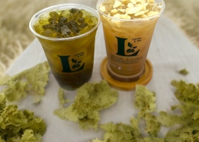 OOLONG DỪA LÁ DỨA VÀ OOLONG SỮA GẠO HẠNH NHÂN (SÁNG TẠO MỚI)